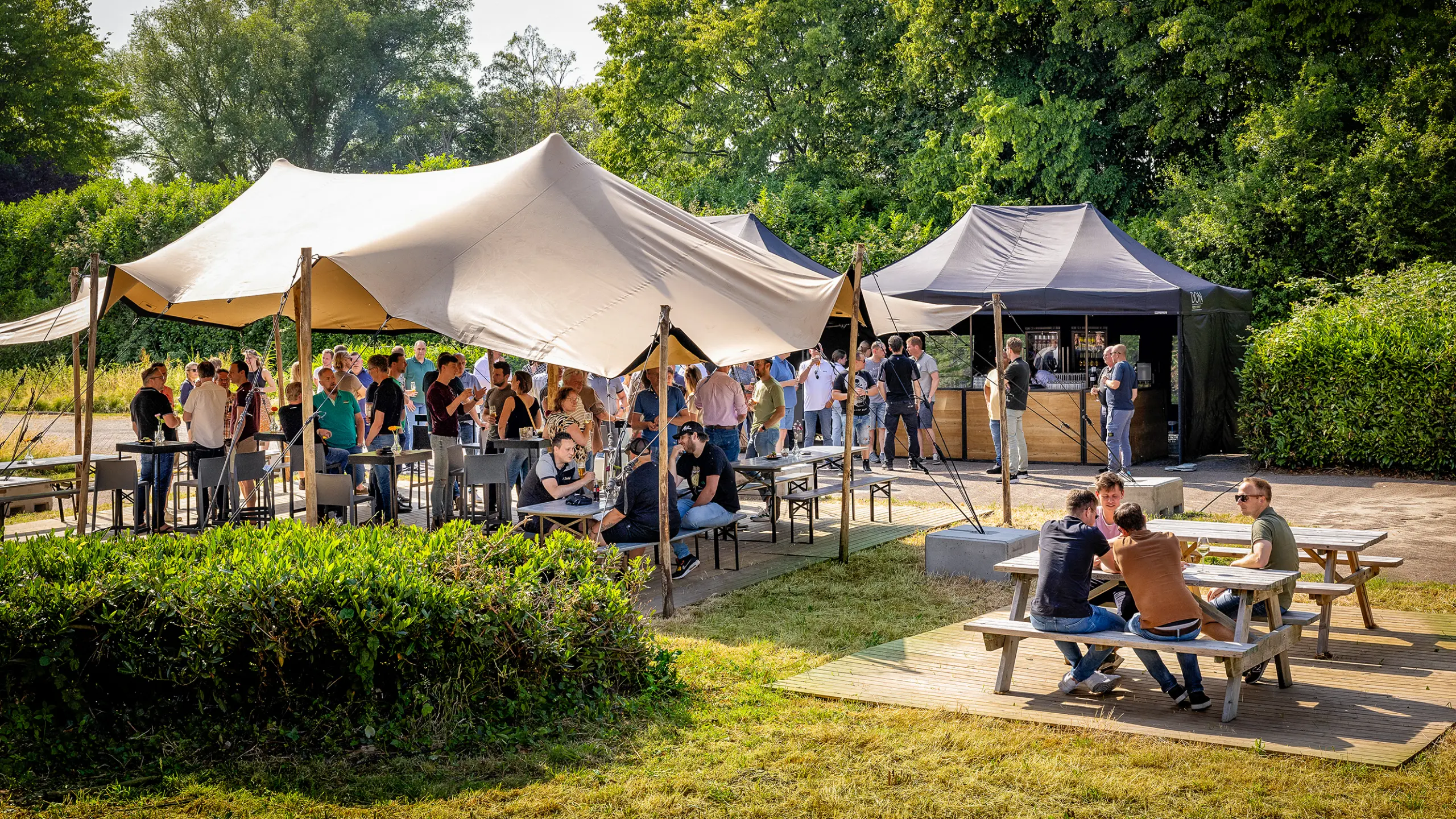 BBQ opstelling Zendstation
